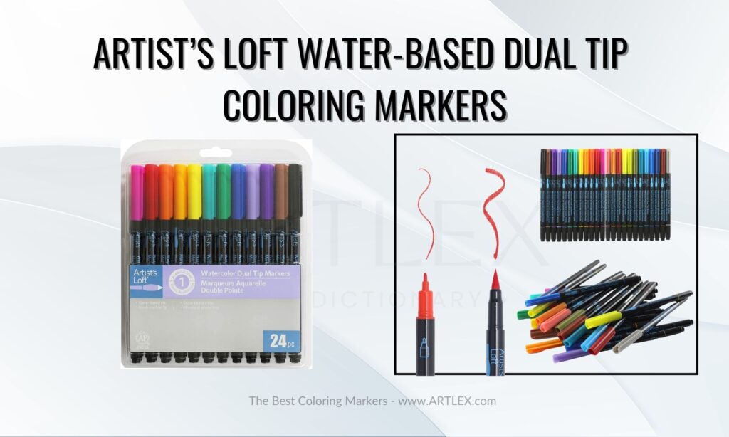 Incraftables Dual Tip Markers Set (24 Colors). Best Fine Tip Markers for  Adult Coloring No Bleed