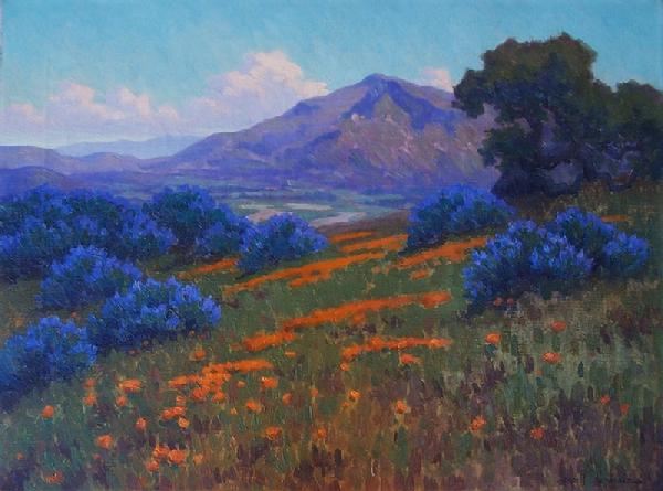 "Lupine and Poppies" by John Marshall Gamble