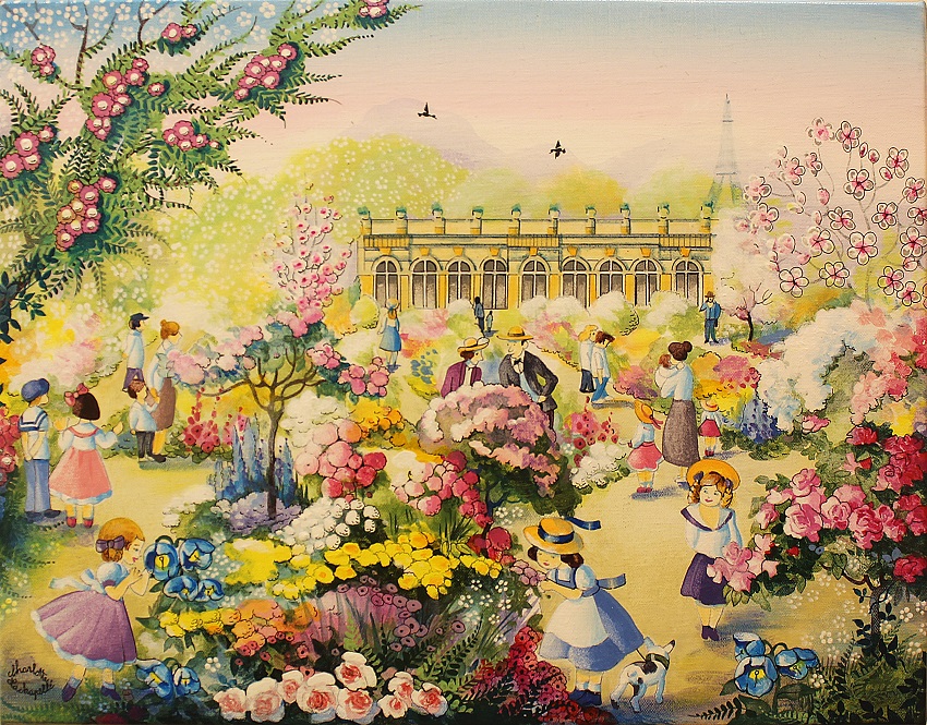 "Springtime in Bagatelle Park" by Charlotte Lachapelle 