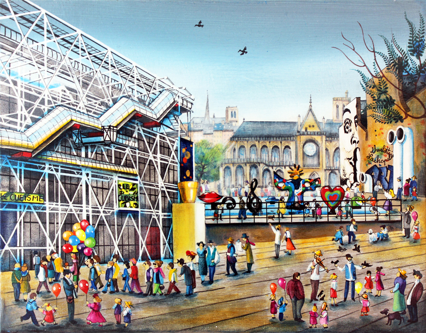 "Pompidou Center" by Charlotte Lachapelle 