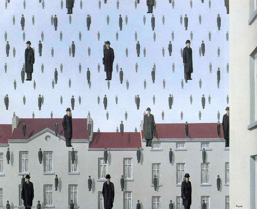 René Magritte, GOLCONDA, 1953