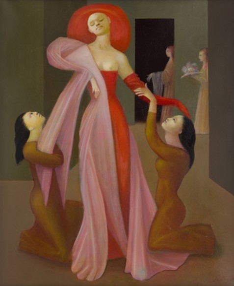 "L'Essayage IV" by Leonor Fini