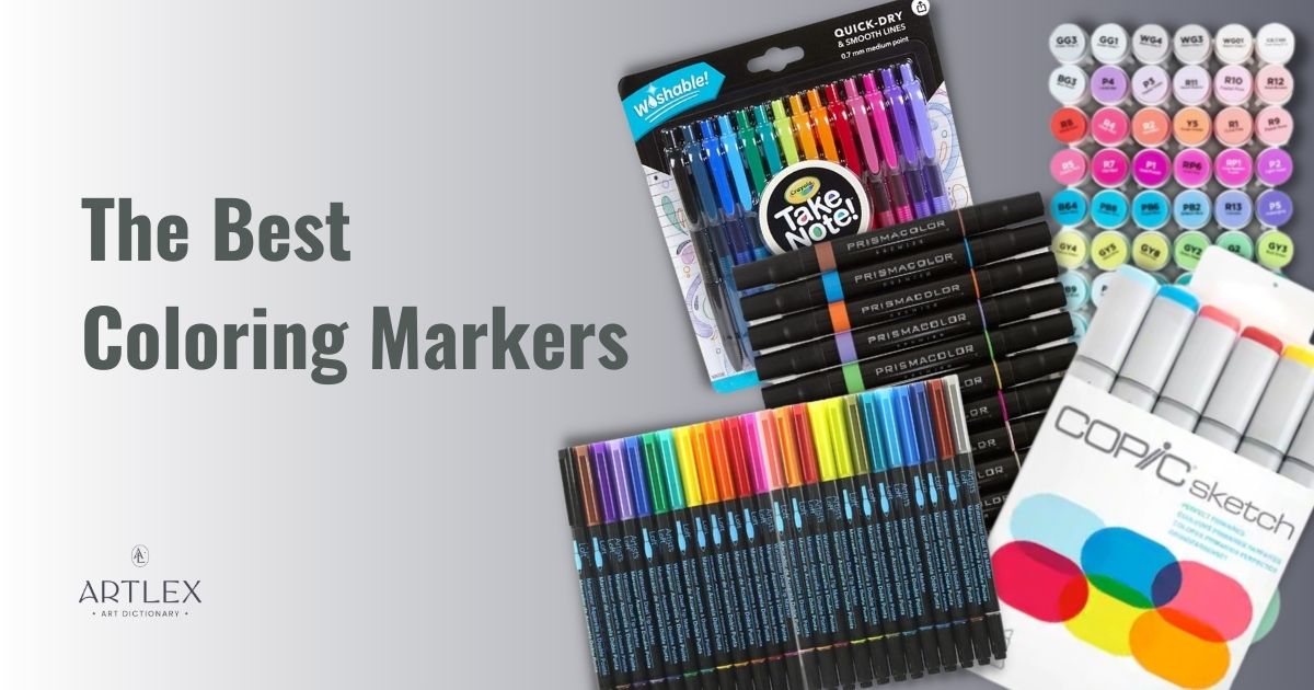 Incraftables Dual Tip Markers Set (24 Colors). Best Fine Tip Markers for  Adult Coloring No Bleed