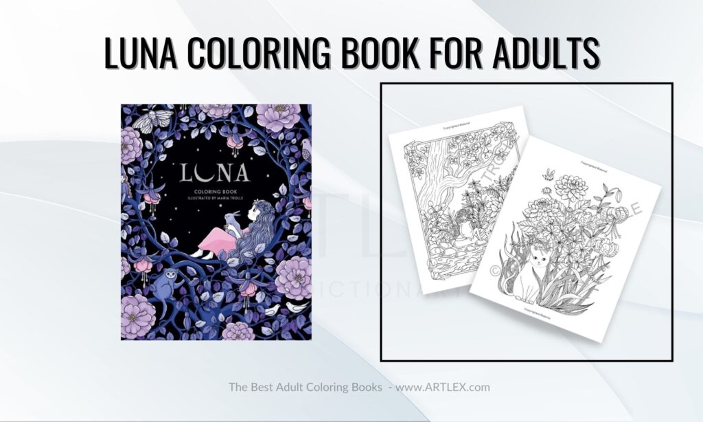 Luna Coloring Book for Adults
