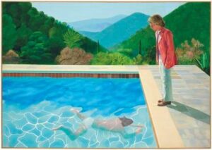 David Hockney's 1972 painting Portrait of an Artist (Pool with Two Figures)