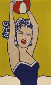 Top Taşıyan Kız - Roy Lichtenstein