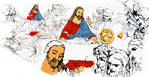 Images de Jésus de The Last Supper cycle (1986) par Andy Warhol