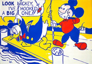 Bak Mickey. 1961. Roy Lichtenstein. Ulusal Sanat Galerisi, Washington.