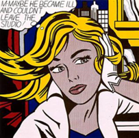 M-Maybe.1965. Roy Lichtenstein. Musée Ludwig, Cologne, Allemagne.