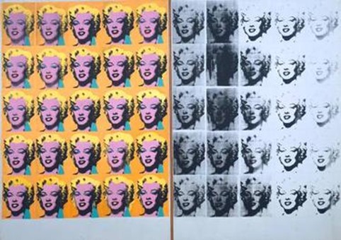 Diptyque de Marilyn. 1962. Andy Warhol. Tate Gallery, Londres.