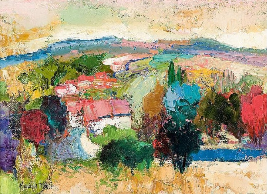 "French countryside" by Maurille Prevost
