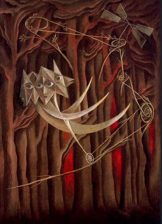 "Tightrope walkers" by Remedios Varo