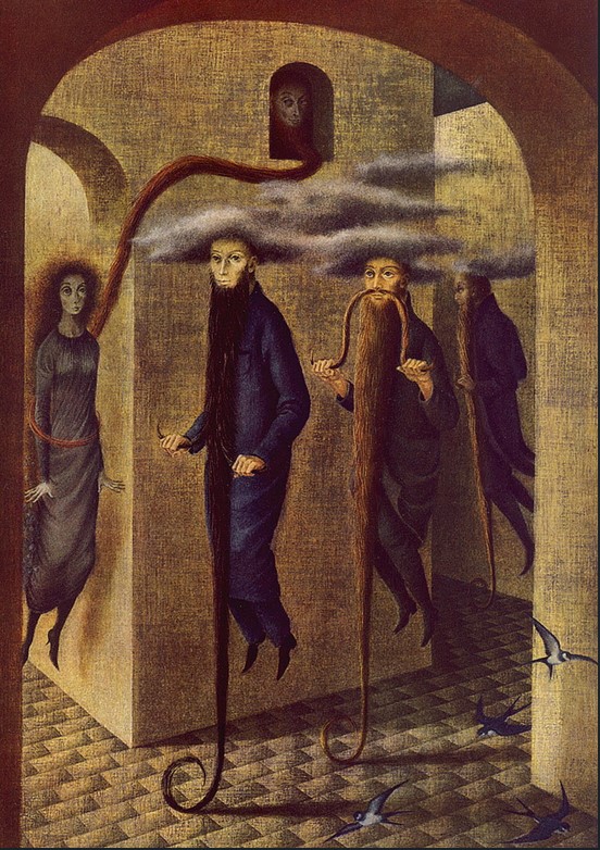 "Hairy Locomotion" by Remedios Varo