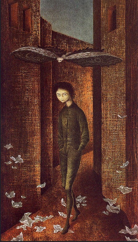 "Boy And Butterfly" by Remedios Varo