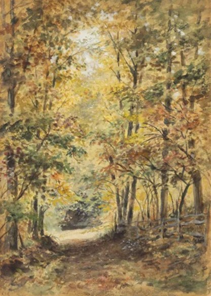 "Path in the Woods" by Edward Lamson Henry