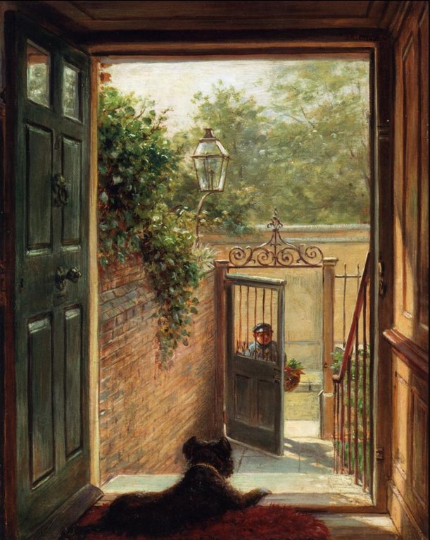 "A Philadelphia Doorway" by Edward Lamson Henry
