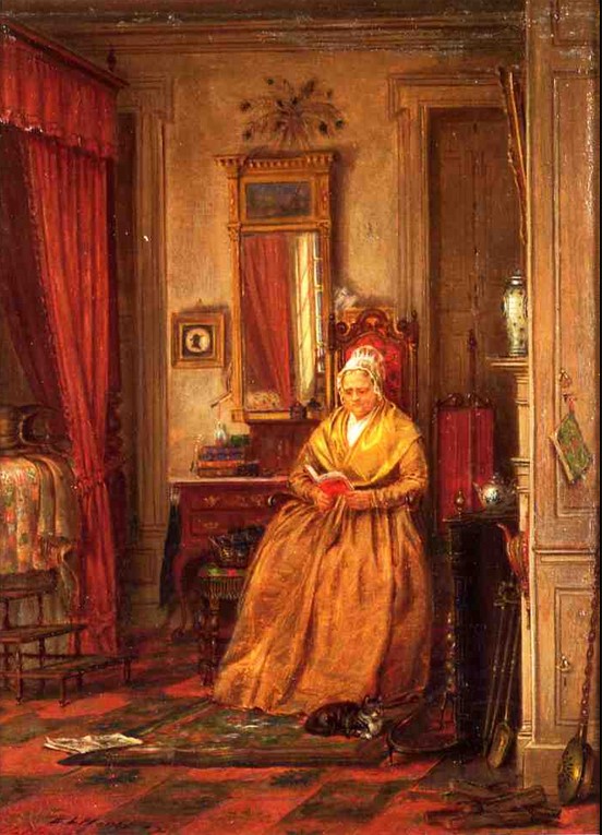 "At Home with a Good Book" by Edward Lamson Henry