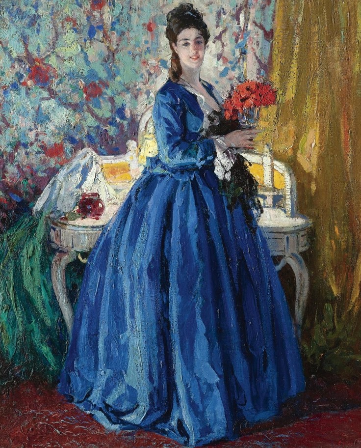 "Lady in a Blue Dress" by Ulisse Caputo