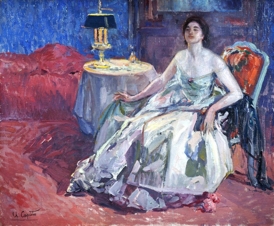 "Woman in an interior" by Ulisse Caputo