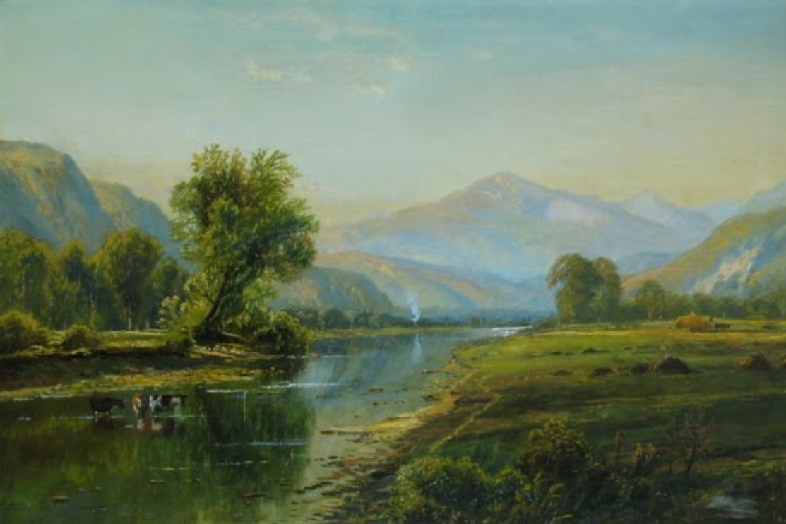 "Mount Washington and the Saco River from the Intervale" by Edmund Darch Lewis