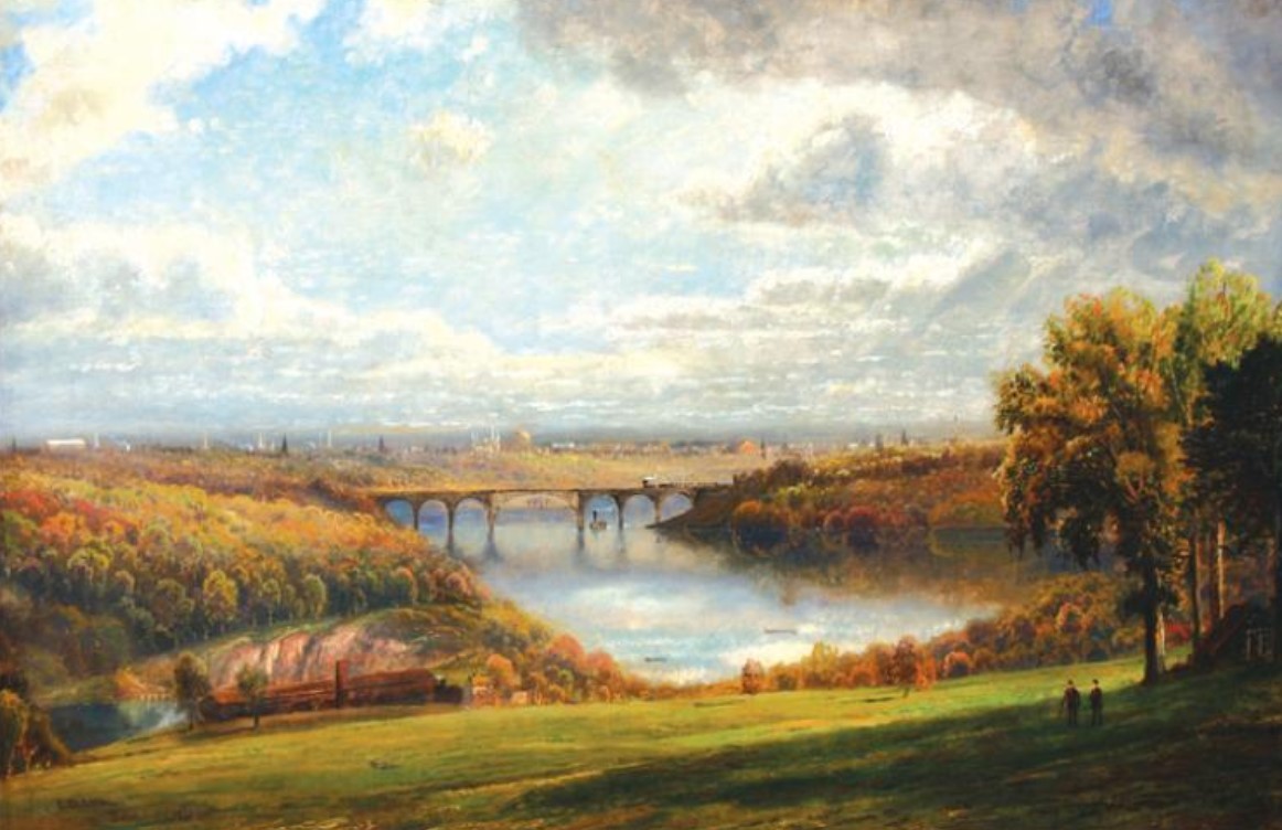 "A View of Philadelphia from Belmont Plateau" by Edmund Darch Lewis