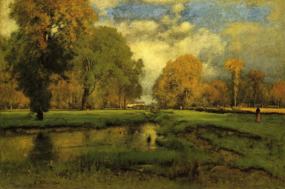 "October" by George Inness
