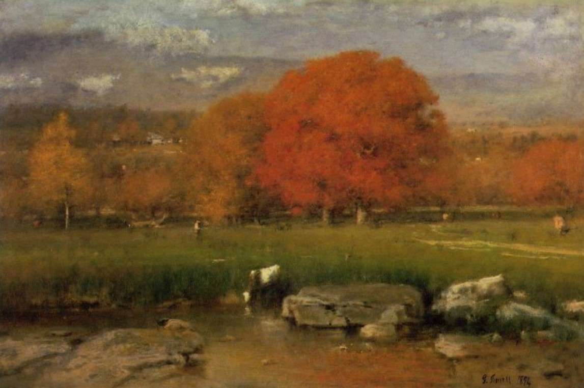 "The Red Oaks" by George Inness