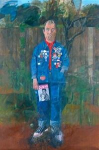 Autoritratto con stemmi (1961) Peter Blake. Tate, Londra, Regno Unito.