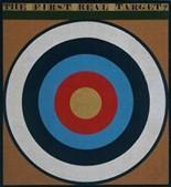 1961: The First Real Target Peter Blake. Tate, Londres, Royaume-Uni.