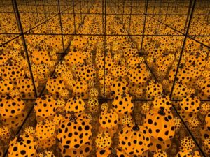 The Spirits of the Pumpkins Descended into the Heavens. 2017. Yayoi Kusama .National Gallery of Australia, Canberra, Australia.
