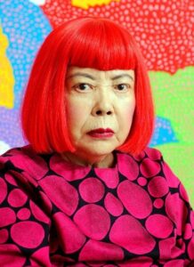 Pop artist Yayoi Kusama today.