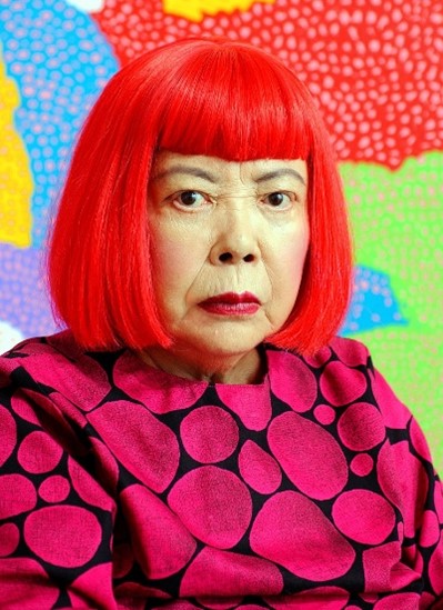 Pop artist Yayoi Kusama today.