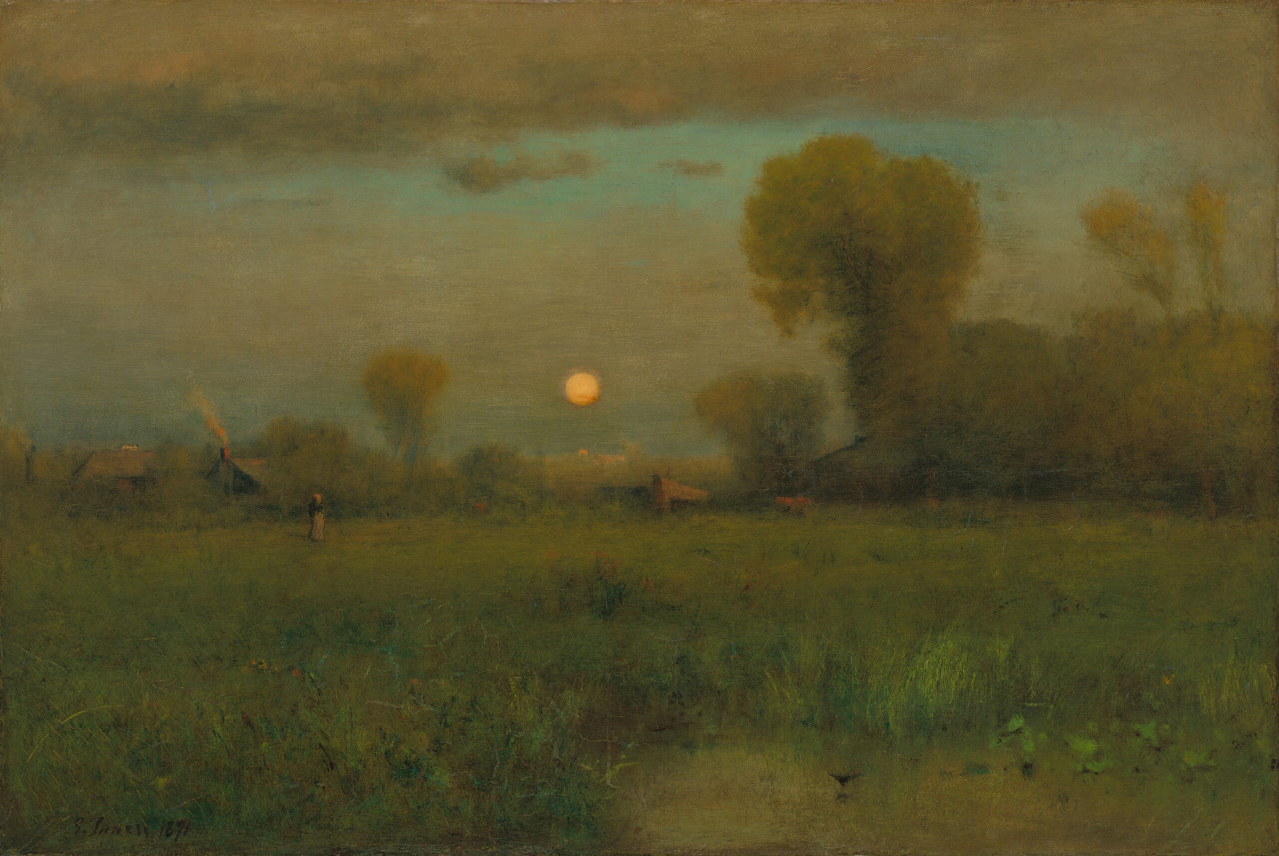 "Harvest Moon" by George Inness