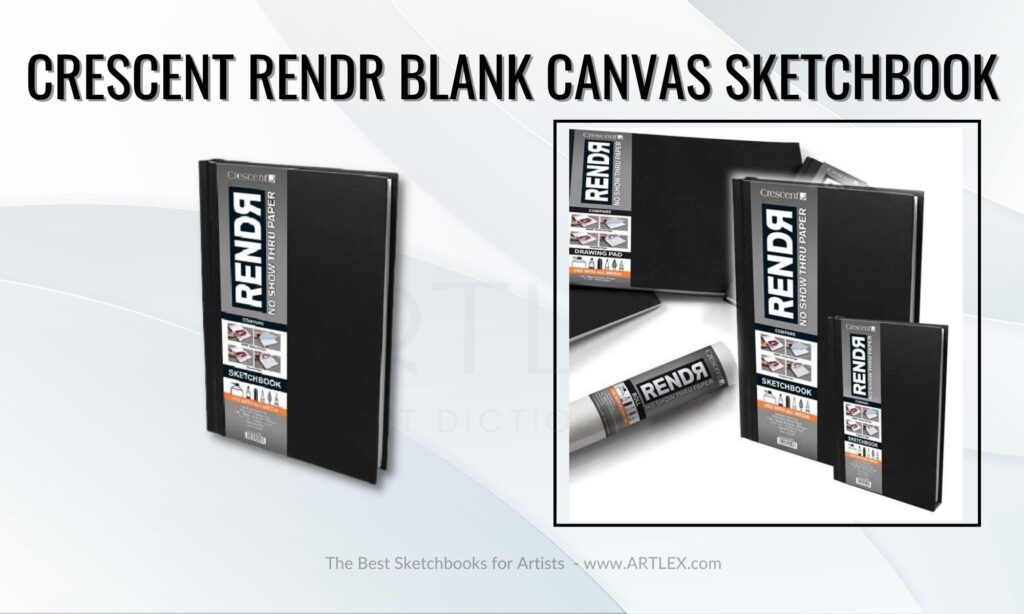 Crescent Rendr Blank Canvas Sketchbook