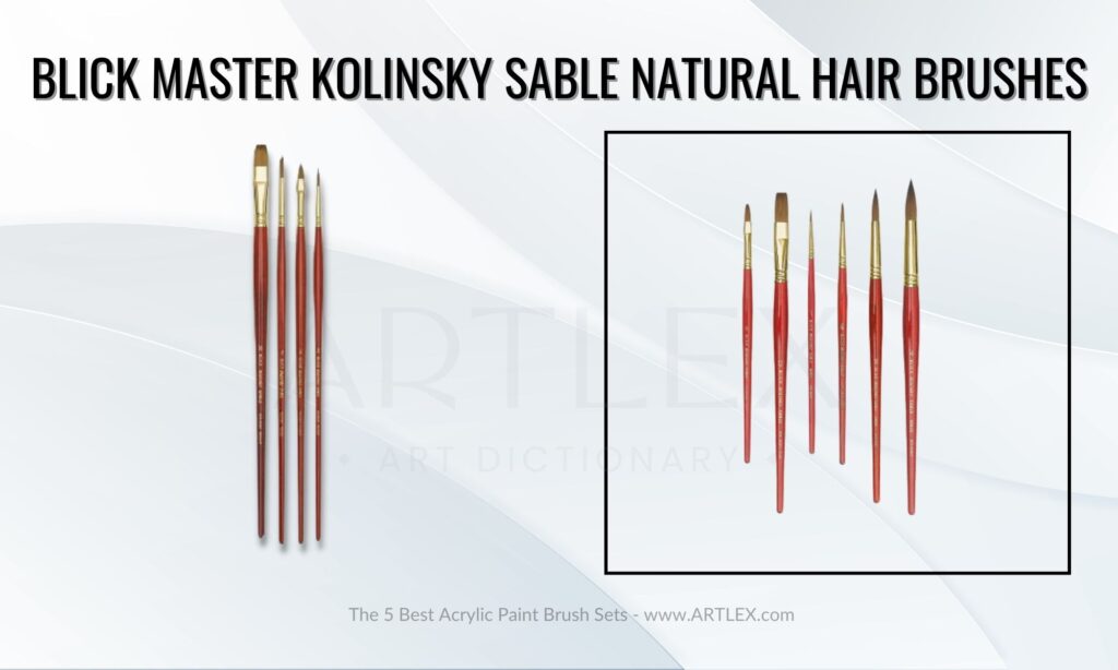 Blick Master Kolinsky Sable Natural Hair Brushes