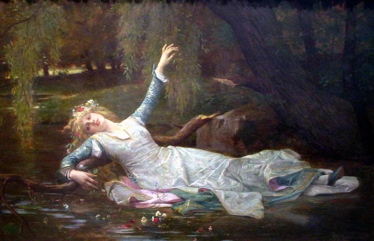Alexandre Cabanel, Ophélie, 1883, huile sur toile, avec l'autorisation de Wikimedia Commons.