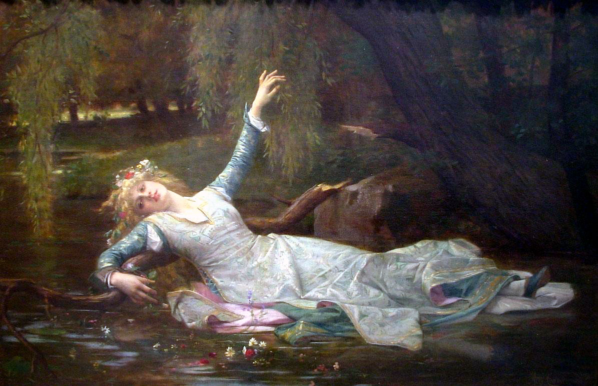 Alexandre Cabanel, Ophelia, 1883, olio su tela, per gentile concessione di Wikimedia Commons.