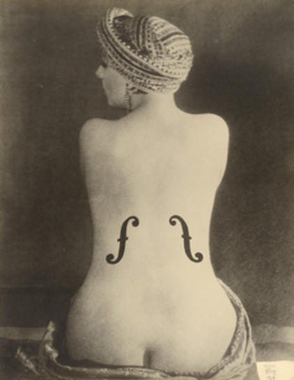 Man Ray, LE VIOLIN D’ INGRES, 1925, 29.6 × 22.7 cm, Gelatin silver print - J. Paul Getty Museum, Los Angeles, USA