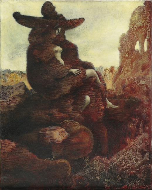 Max Ernst, ALICE, 1941. Oil on paper mounted on canvas, 40.0 x 32.3 cm - The Museum of Modern Art, New York (MoMA)