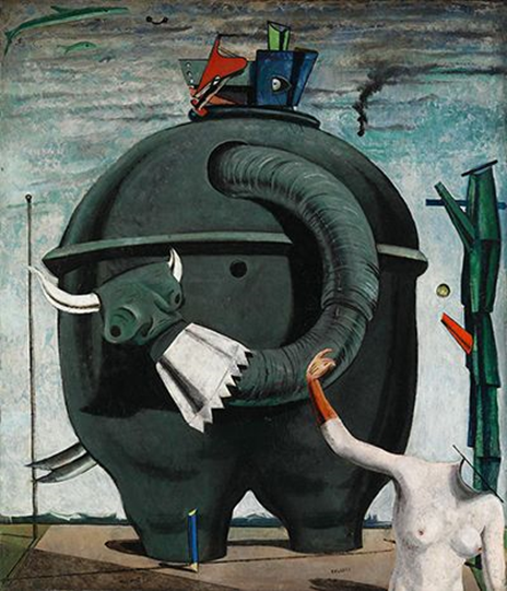 Max Ernst, CELEBS, 1921, 125,4 × 107,9cm, Oil on canvas – Tate Modern, London, UK