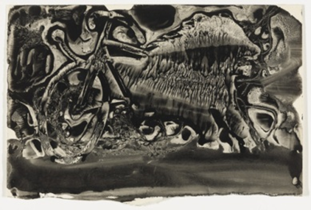 Oscar Dominguez, UNTITLED, 1937. Decalcomania (gouache transfer) on paper, 16.6 x 24.9 cm - The Museum of Modern Art, New York (MoMA)