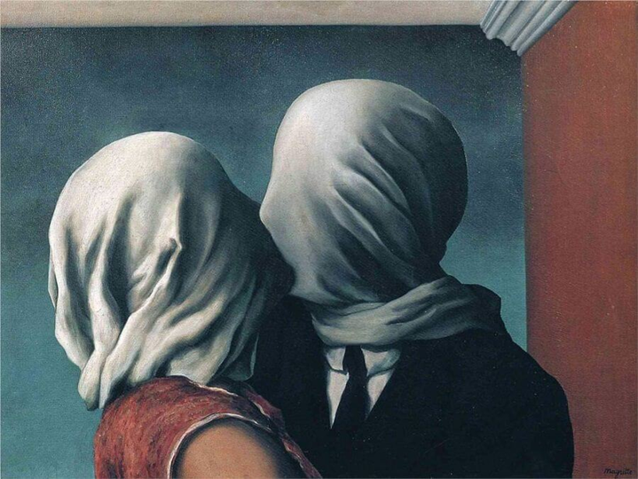 René Magritte, THE LOVERS II, 1928, 54 x 73.4cm, oil on canvas - Richard S. Zeisler Collection, The Museum of Modern Art, New York (MoMA), USA