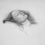 Sir John Everett Millais, Rough Sketch and early stage for Ophelia, 1852, Courtesy of Wikimedia Commons