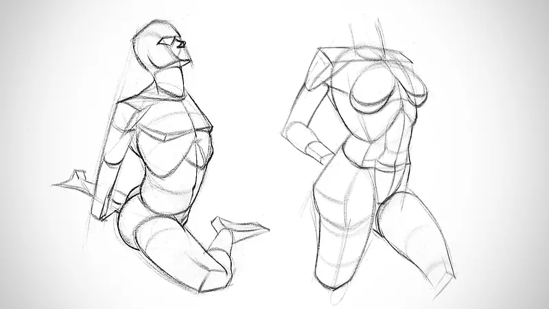 Anatomy Form Sketches