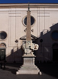 Elefant und Obelisk Skulptur