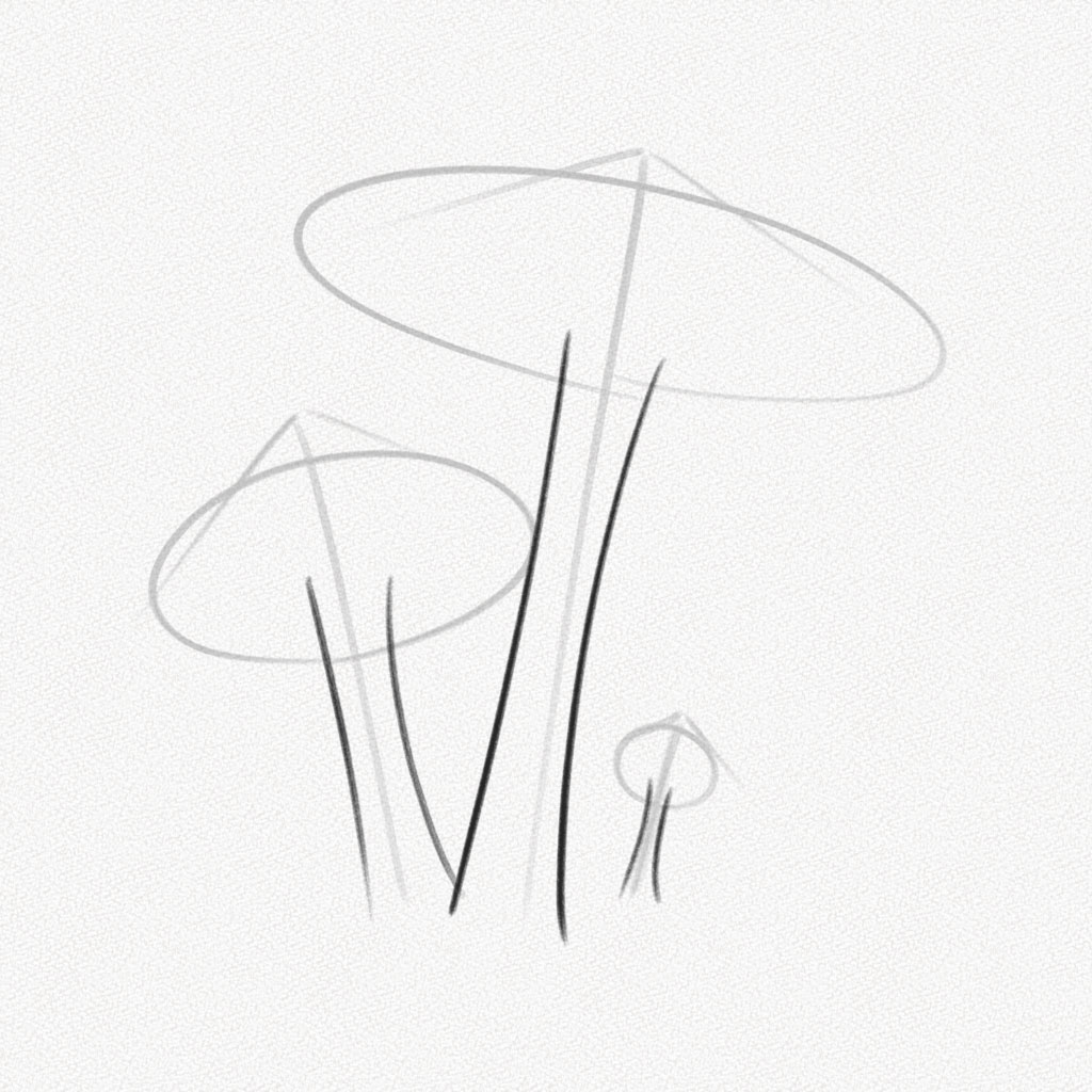 How to Draw a Mushroom - Step 4