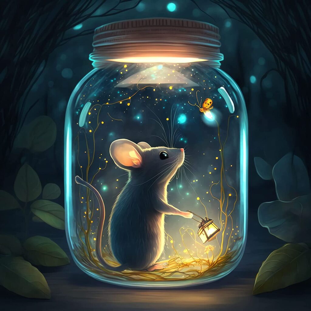 Mouse in a Jar Diamond Painting Kit