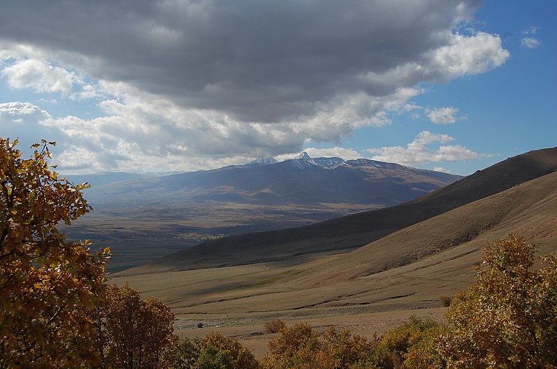 Photograph showing weather and distant mountains, Armenia (2008)