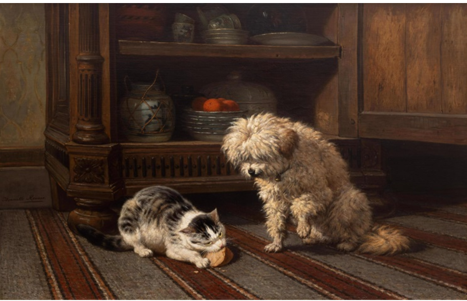 "Good friends" by Henriette Ronner-Knip