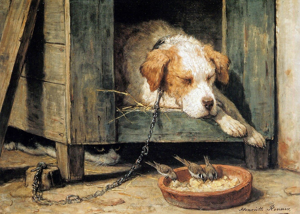 "Dangerous Ground" by Henriette Ronner-Knip